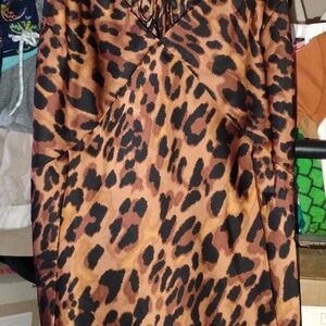 a new day Leopard Print Top - Brown and Black